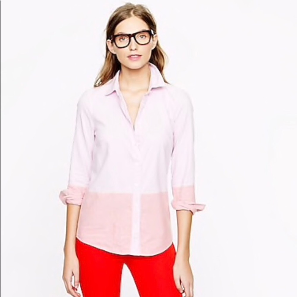 J.Crew color block boy shirt